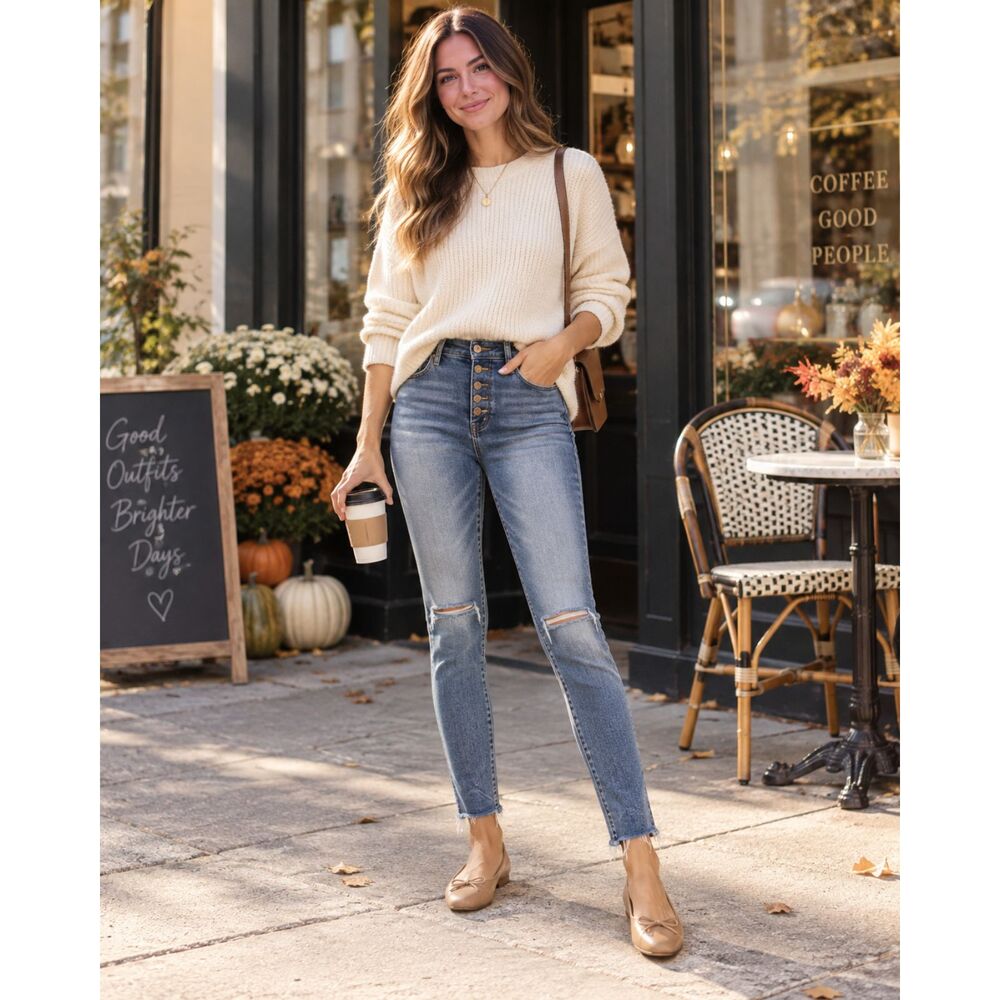 Madewell 9" High-Rise Skinny Jeans Size 25 Button Fly Distressed Raw Hem